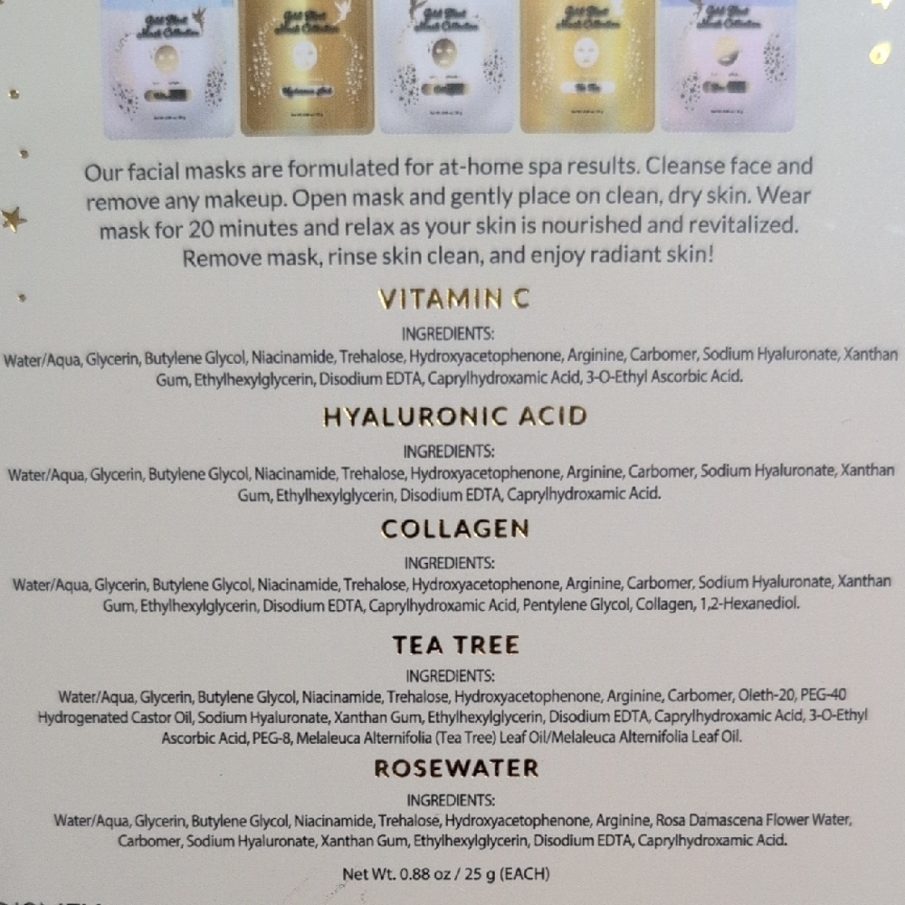 Tinker Bell Gold Sheet Mask Collection - Picture 2 of 2